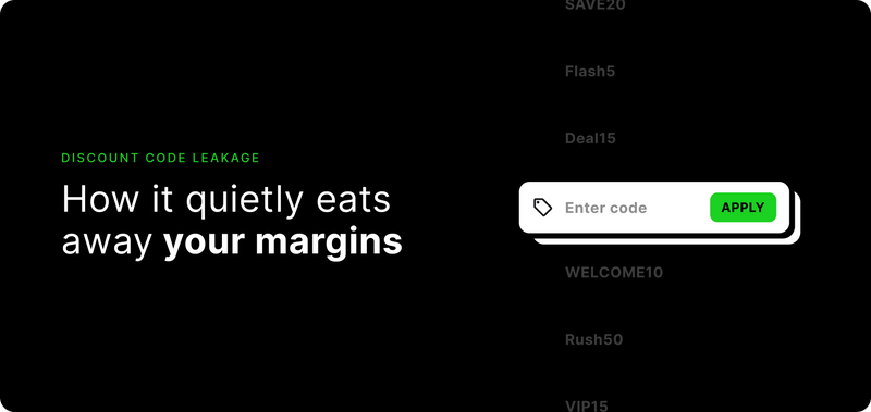 Discount code leakage: How it quietly eats away your margins